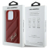 iPhone 16 Karl Lagerfeld - K-Signature Gewatteerd Hoesje met metalen LOGO - Rood 